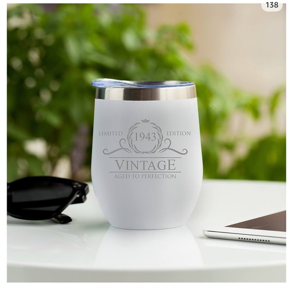 1943 insulated wine glass NWT - Picture 3 of 3